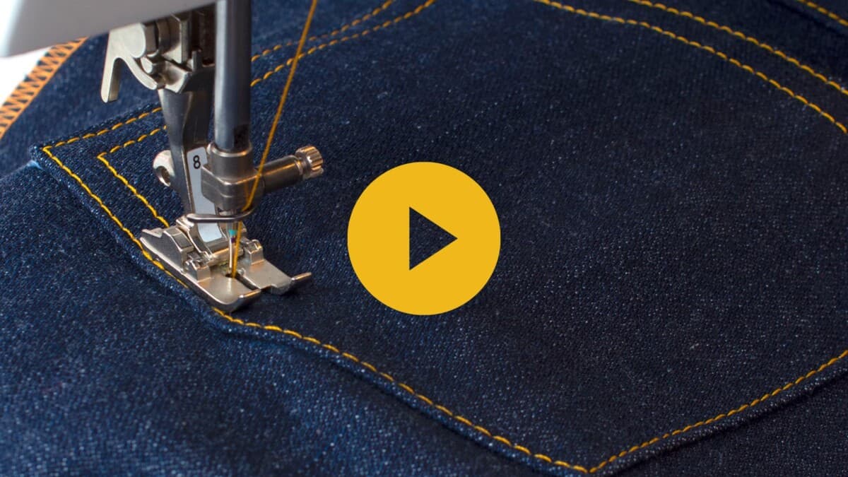 Sewing Jeans Back Pockets